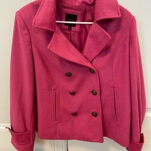 The Limited Pink Short Pea Coat L